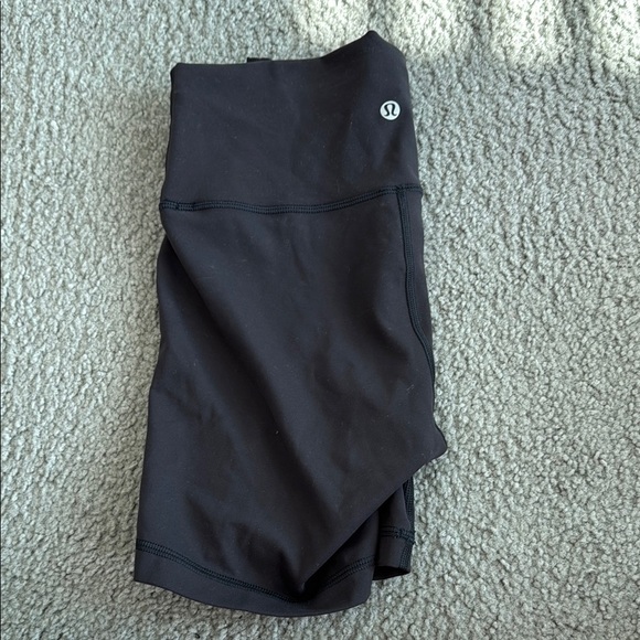 lululemon athletica Pants - Lululemon Athletica Black Bike Shorts with Streamlined Fit